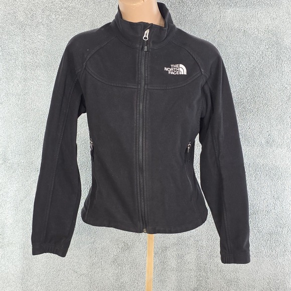 The North Face Fleece Jacket Womens S Black Full Zip Outdoorsy Functional Rugged - Picture 1 of 8